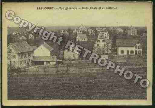 Ville de BEAUCOURT Carte postale ancienne